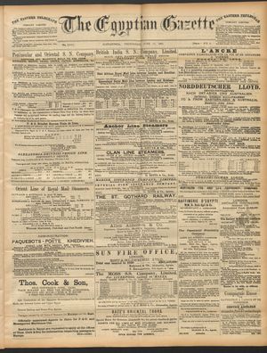 The Egyptian gazette on Jun 17, 1891