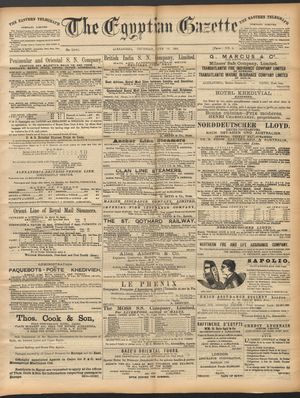 The Egyptian gazette vom 18.06.1891
