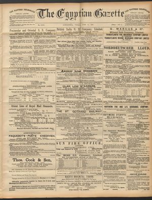 The Egyptian gazette vom 19.06.1891