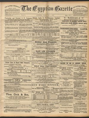 The Egyptian gazette vom 03.07.1891
