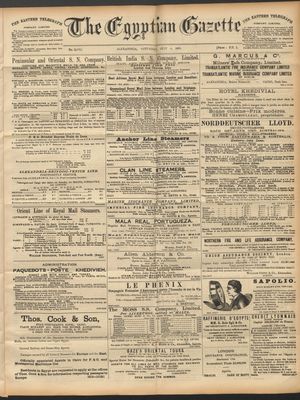 The Egyptian gazette vom 04.07.1891