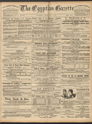 The Egyptian gazette vom 07.07.1891