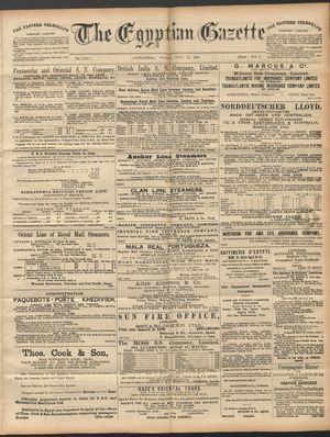 The Egyptian gazette on Jul 10, 1891