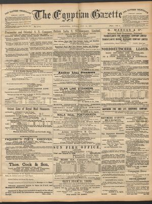 The Egyptian gazette vom 13.07.1891