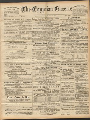 The Egyptian gazette on Jul 15, 1891