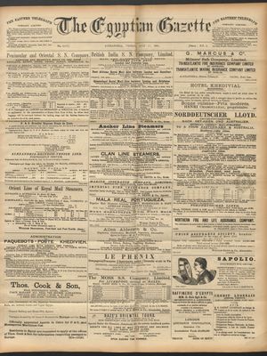 The Egyptian gazette vom 17.07.1891