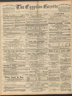 The Egyptian gazette vom 22.07.1891