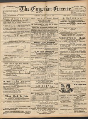 The Egyptian gazette vom 23.07.1891
