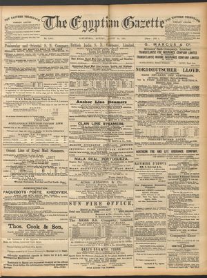 The Egyptian gazette vom 24.08.1891