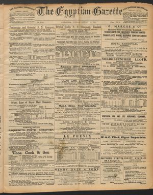 The Egyptian gazette vom 19.01.1892