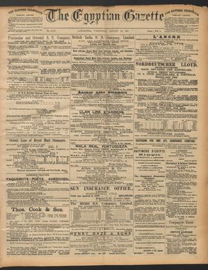 The Egyptian gazette on Jan 20, 1892