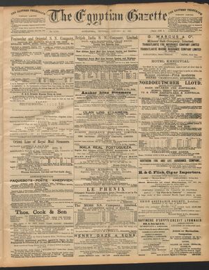 The Egyptian gazette vom 21.01.1892
