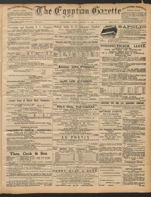 The Egyptian gazette vom 29.01.1892