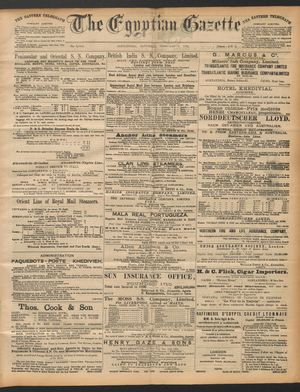 The Egyptian gazette vom 06.02.1892
