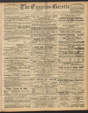 The Egyptian gazette on Feb 11, 1892