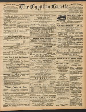 The Egyptian gazette vom 12.02.1892