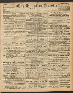 The Egyptian gazette on Feb 16, 1892