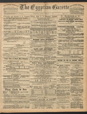 The Egyptian gazette on Feb 22, 1892