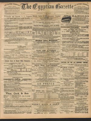 The Egyptian gazette on Mar 4, 1892