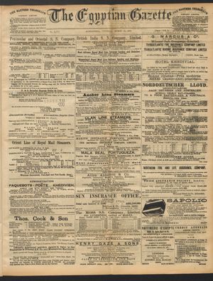 The Egyptian gazette vom 08.03.1892