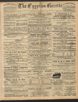 The Egyptian gazette vom 10.03.1892