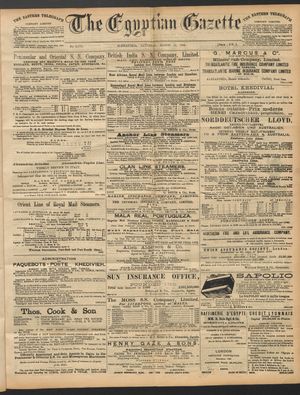 The Egyptian gazette vom 12.03.1892