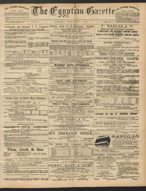 The Egyptian gazette vom 15.03.1892