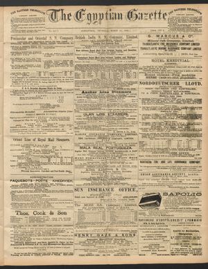 The Egyptian gazette vom 17.03.1892