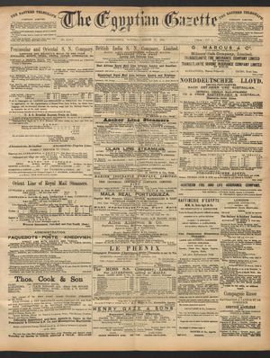 The Egyptian gazette on Mar 21, 1892