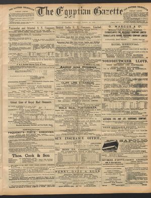 The Egyptian gazette vom 22.03.1892