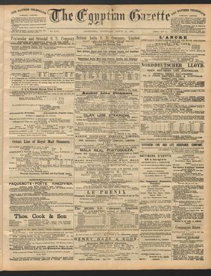 The Egyptian gazette vom 23.03.1892