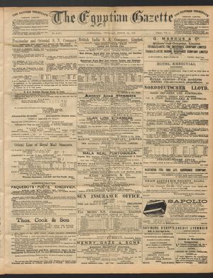 The Egyptian gazette on Mar 24, 1892