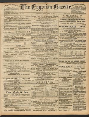 The Egyptian gazette on Mar 25, 1892