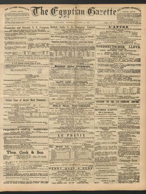 The Egyptian gazette on Mar 30, 1892