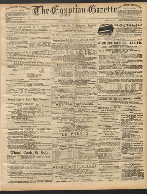 The Egyptian gazette on Apr 1, 1892