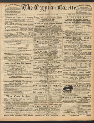 The Egyptian gazette vom 02.04.1892
