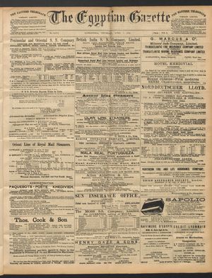 The Egyptian gazette on Apr 7, 1892