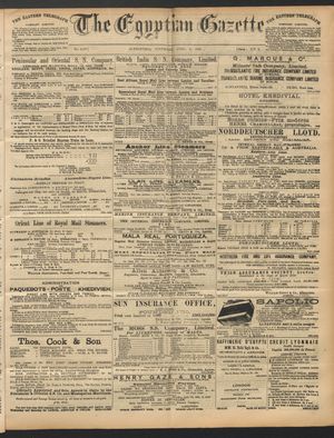 The Egyptian gazette vom 09.04.1892
