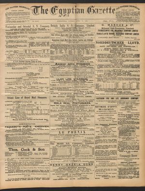 The Egyptian gazette vom 11.04.1892