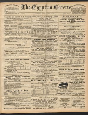 The Egyptian gazette vom 12.04.1892