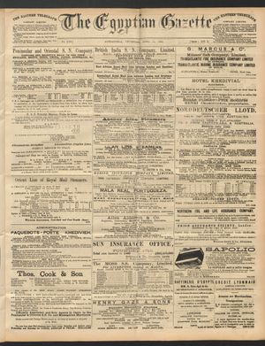 The Egyptian gazette on Apr 14, 1892