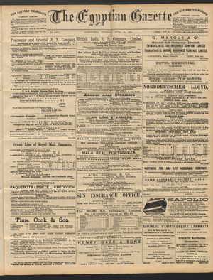 The Egyptian gazette on Apr 21, 1892
