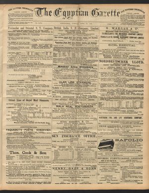 The Egyptian gazette vom 26.04.1892