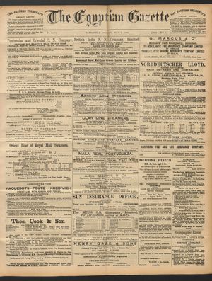 The Egyptian gazette vom 02.05.1892