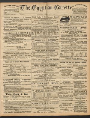 The Egyptian gazette vom 06.05.1892