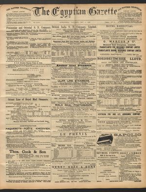 The Egyptian gazette vom 07.05.1892