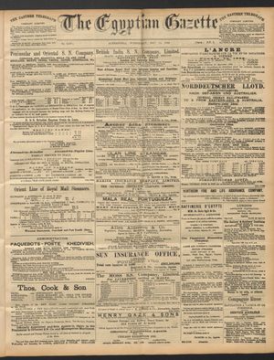 The Egyptian gazette on May 11, 1892