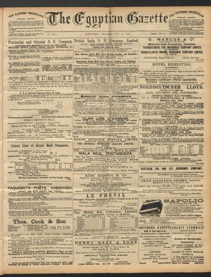 The Egyptian gazette vom 12.05.1892