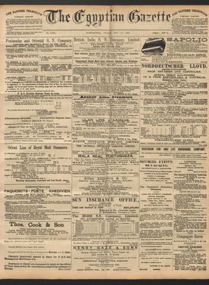 The Egyptian gazette vom 13.05.1892
