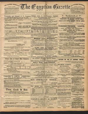The Egyptian gazette vom 16.05.1892